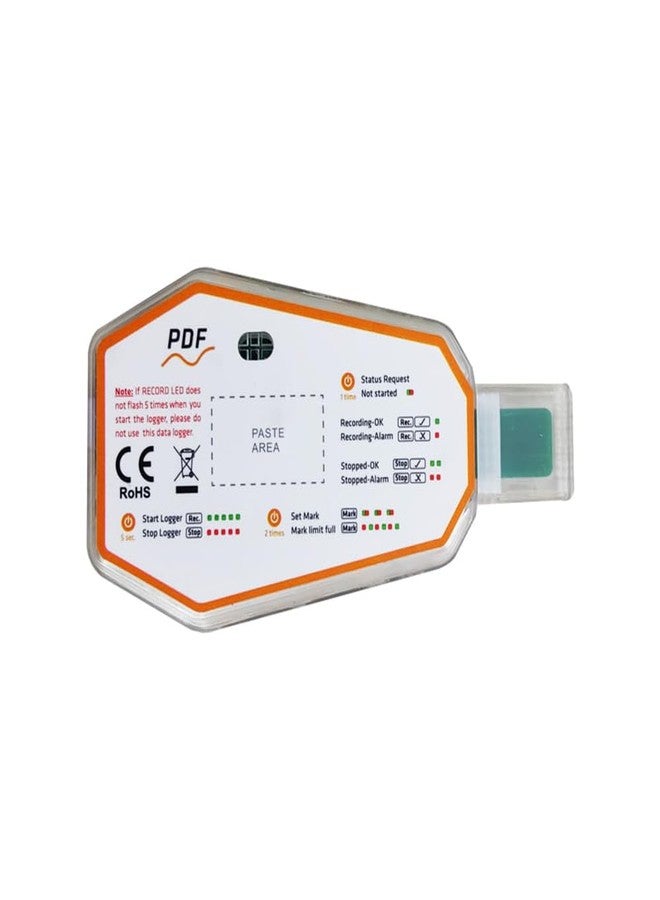 Ace Instruments مسجل درجة الحرارة والرطوبة للاستخدام لمرة واحدة (نطاق القياس: من -30 درجة مئوية إلى 70 درجة مئوية) لسلسلة التبريد | الموديل: Elitech LogEt1 TH - Image 3